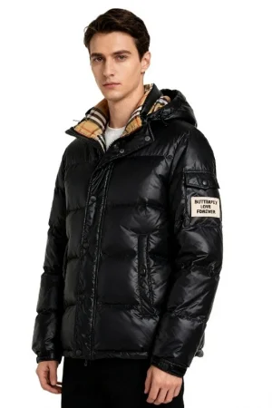 Trendy Men's Casual Hooded down Jacket 2025 Winter Fashion White Duck Feather Warm Top European Style Regular Fit