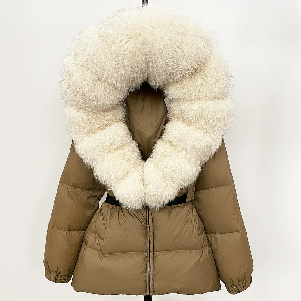 OFTBUY 2025 Winter Clothing Puffer Jacket Women Real Fox Fur Hooded Thick Warm 90% White Duck Down Coat Female Parkas Waterproof - Image 2